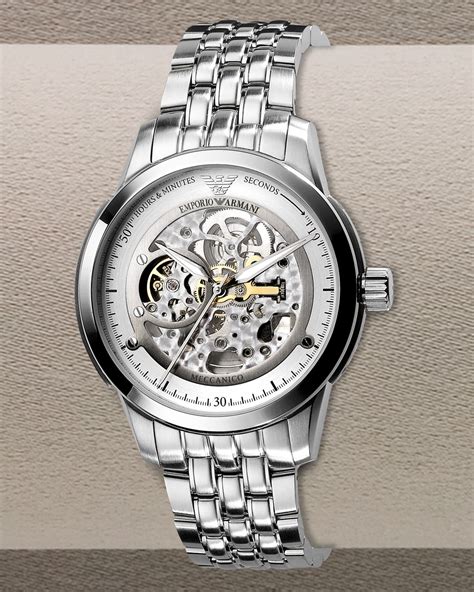 emporio armani skeleton watch